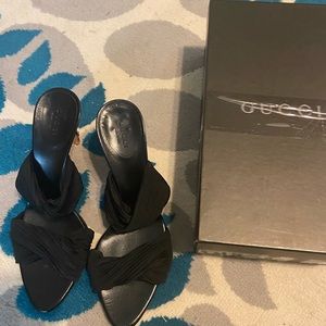 Gucci Black Sandals/Heels size 8